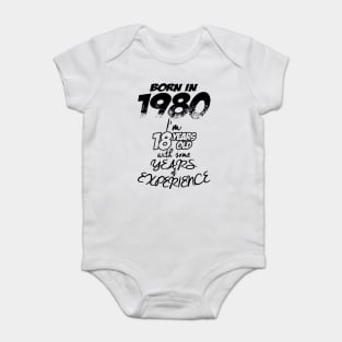 BORN IN 1980, 1980 Baby Bodysuit